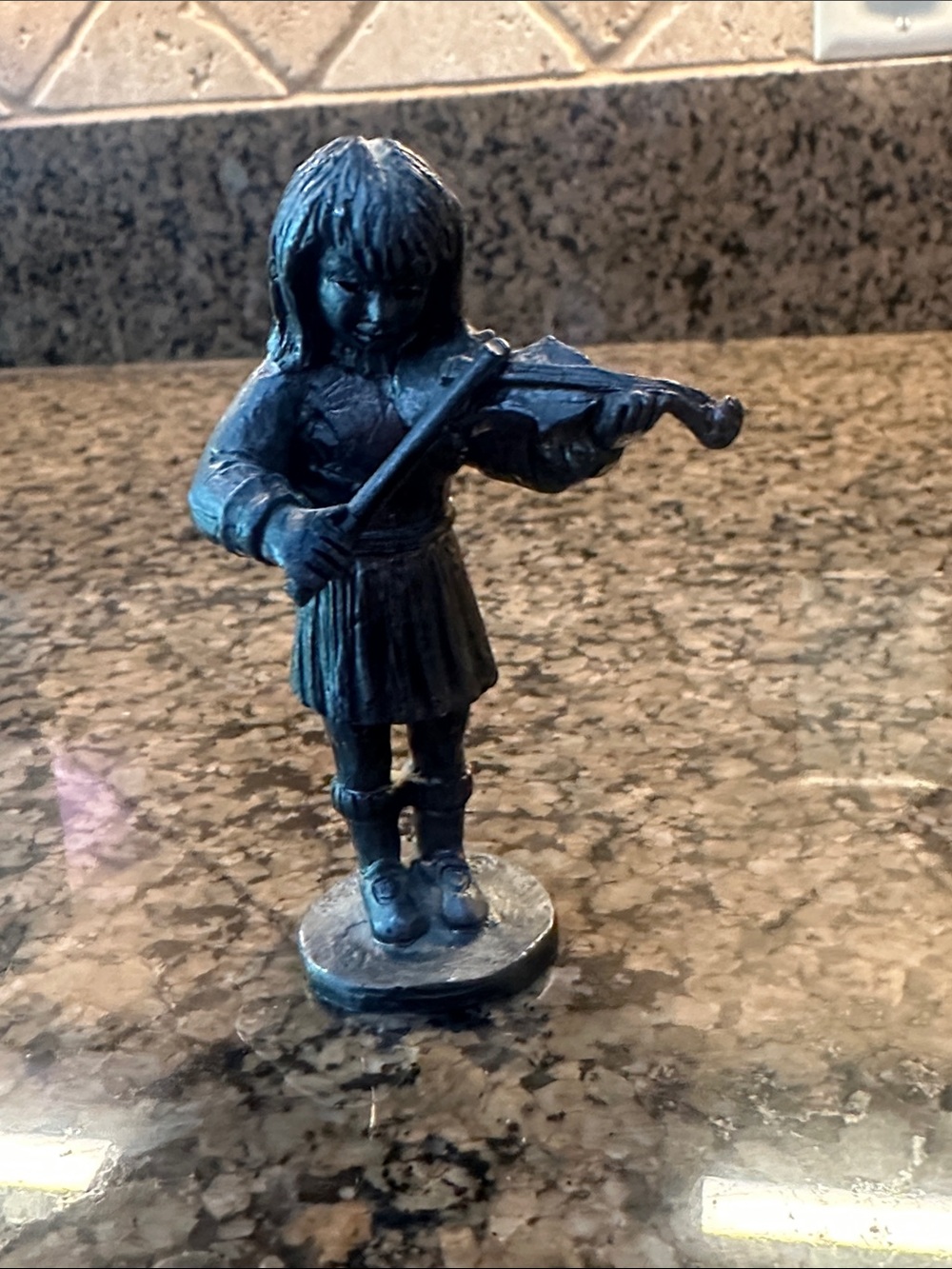 Vintage Micheal Ricker Figurine Girl “Bridget “ playing violin
